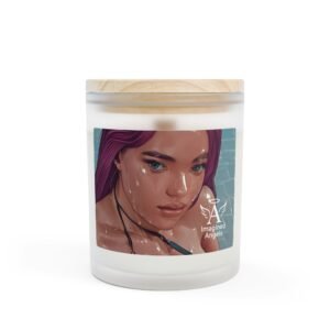 Cyberpunk Purple Sweat Girl #2 Frosted Glass Candle — 11oz Scented
